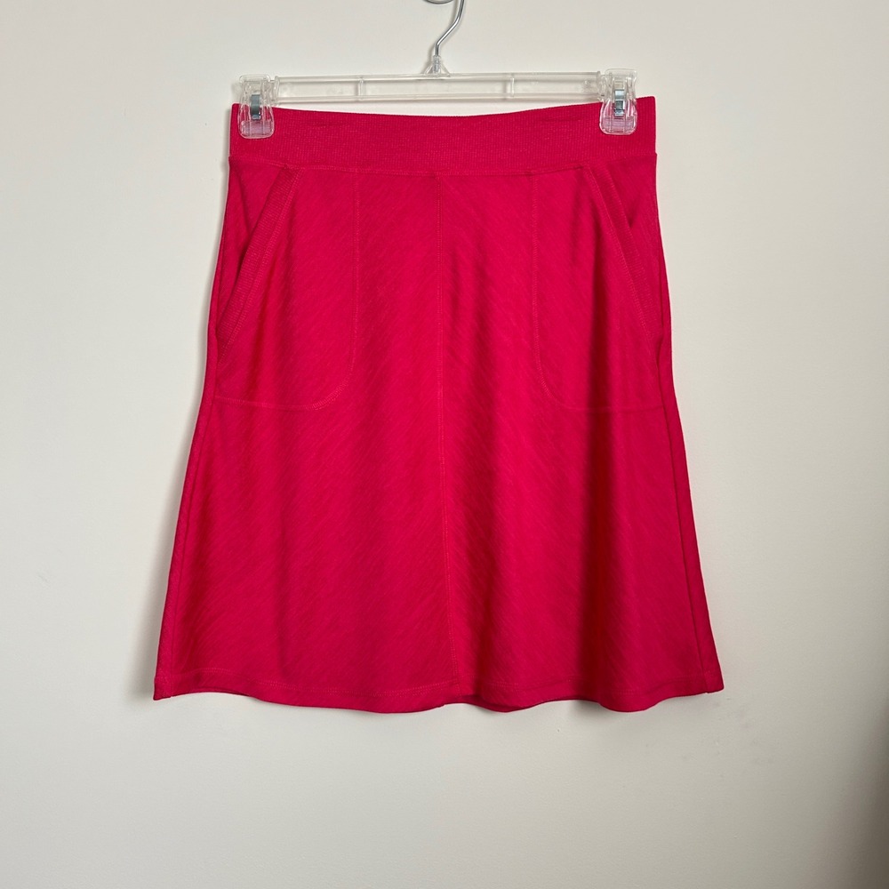 T By Talbots Slub Terry Skirt Bright Pink/Fushia Athletic Pockets Athleisure S